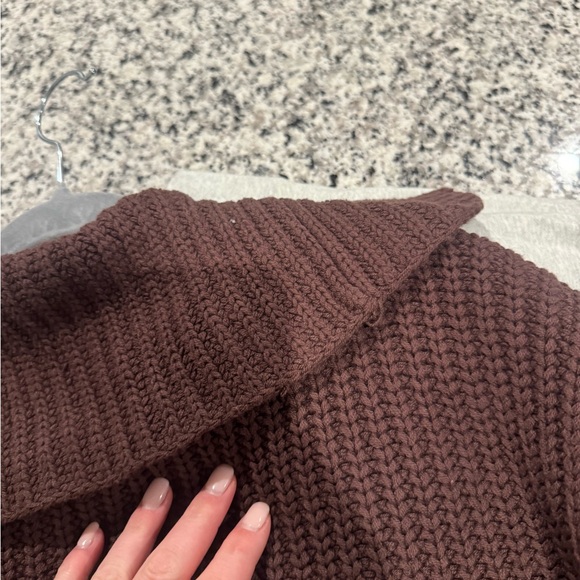 Free People Chocolate Brown Button-Front Knit Cardigan - Picture 7 of 12